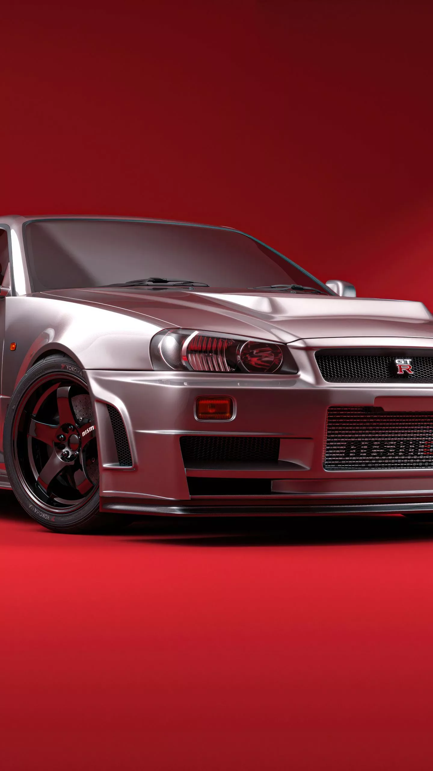 Download wallpaper 1440x2560 nissan r34