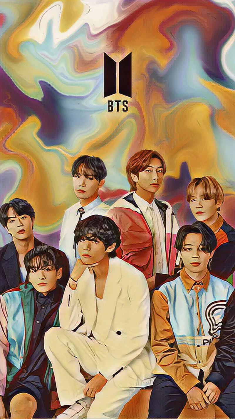 BTS Canvas Art, abstract, anime, art