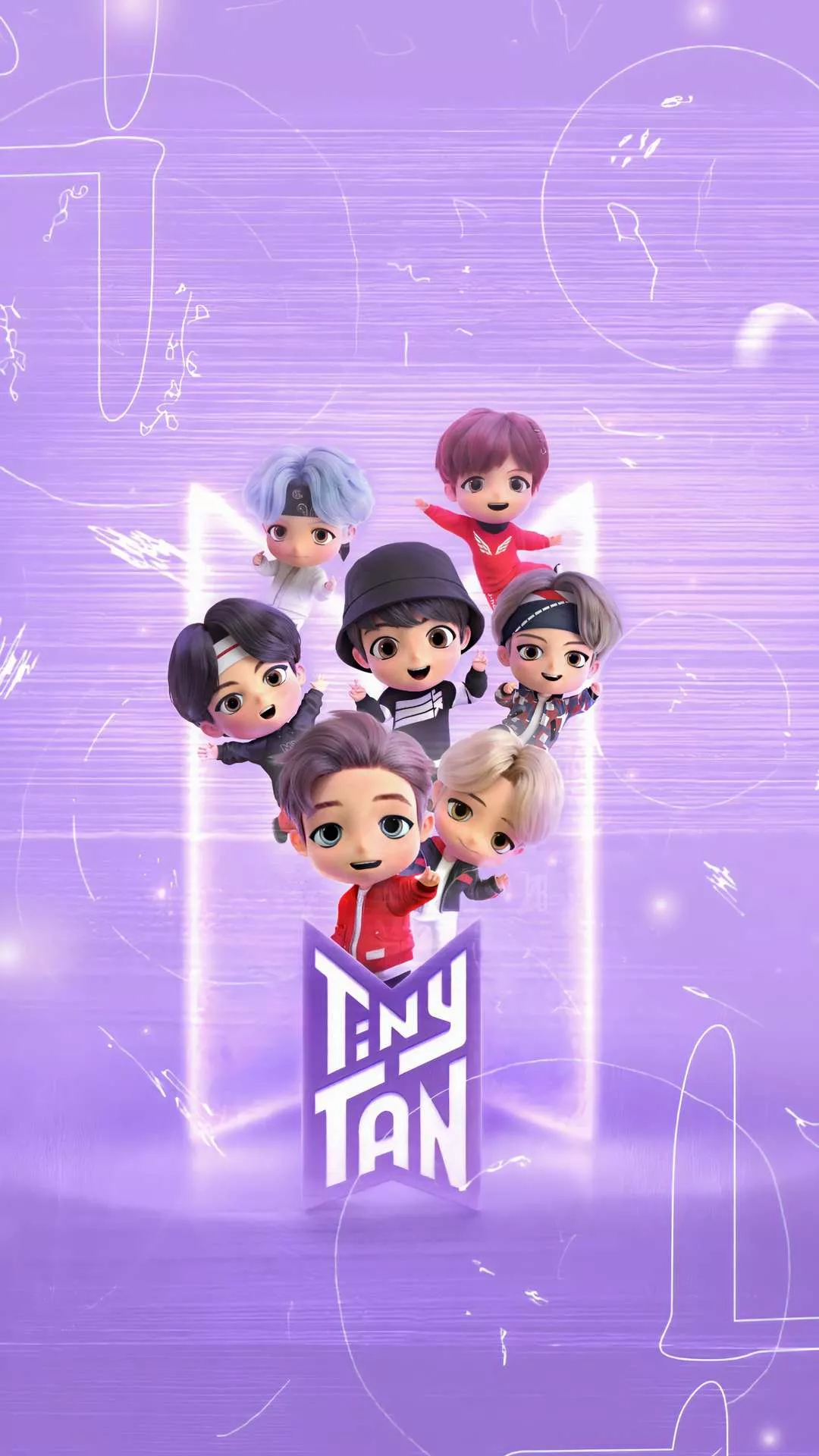 Bts Anime Wallpaper for iPhone