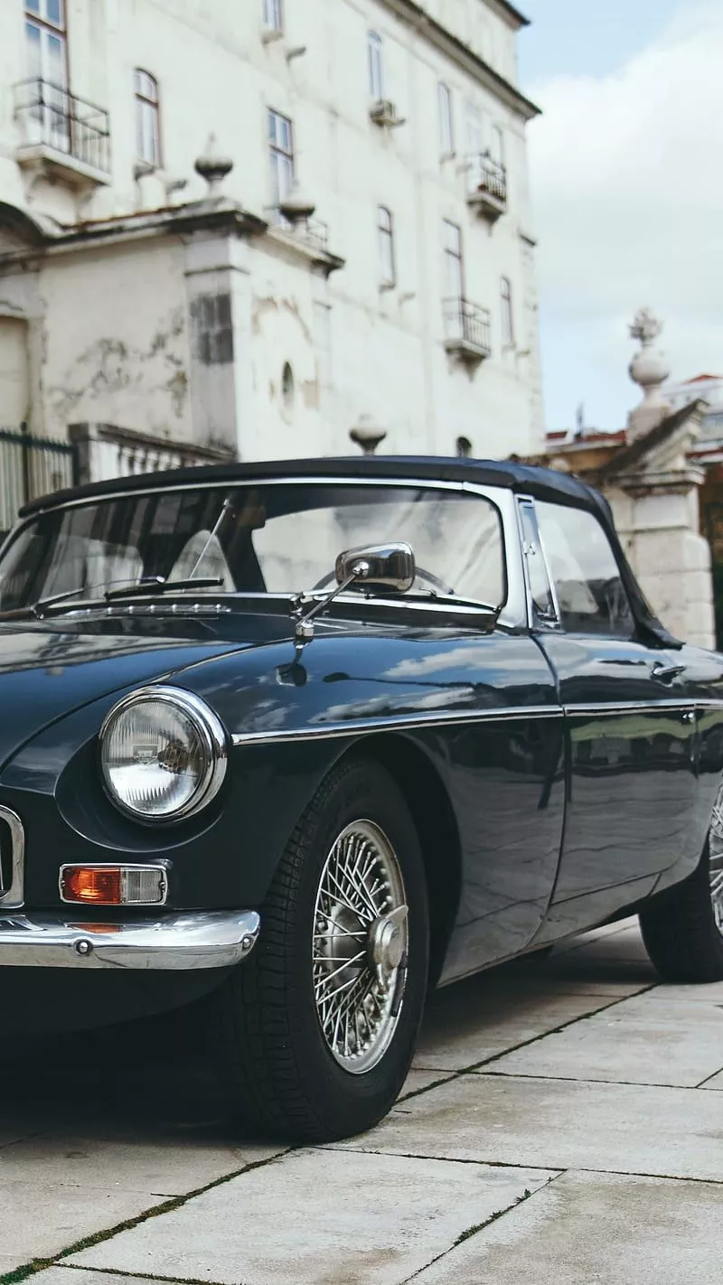 Vintage car, old, vintage car, brown