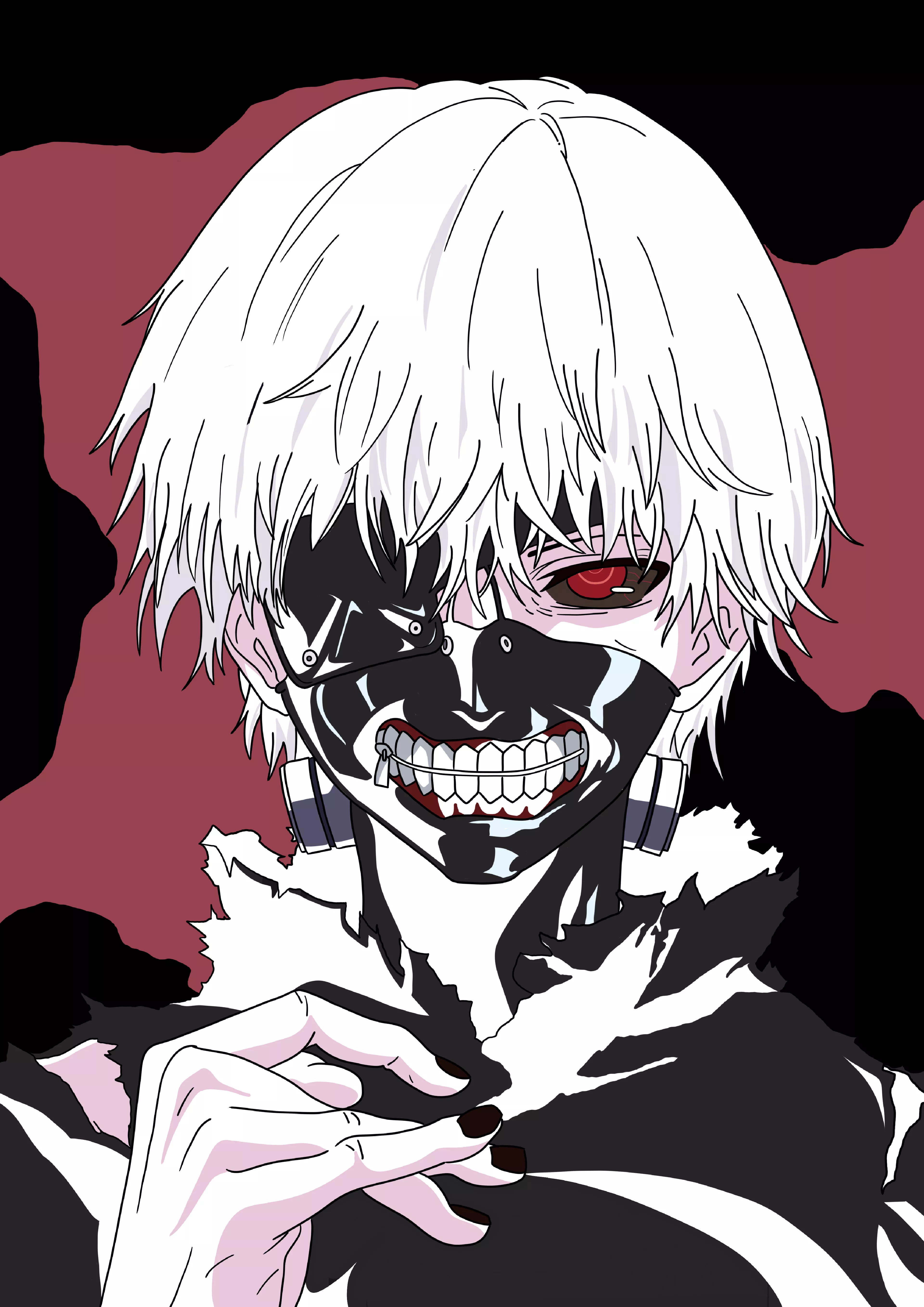 Ken Kaneki 4K Wallpaper for iPhone