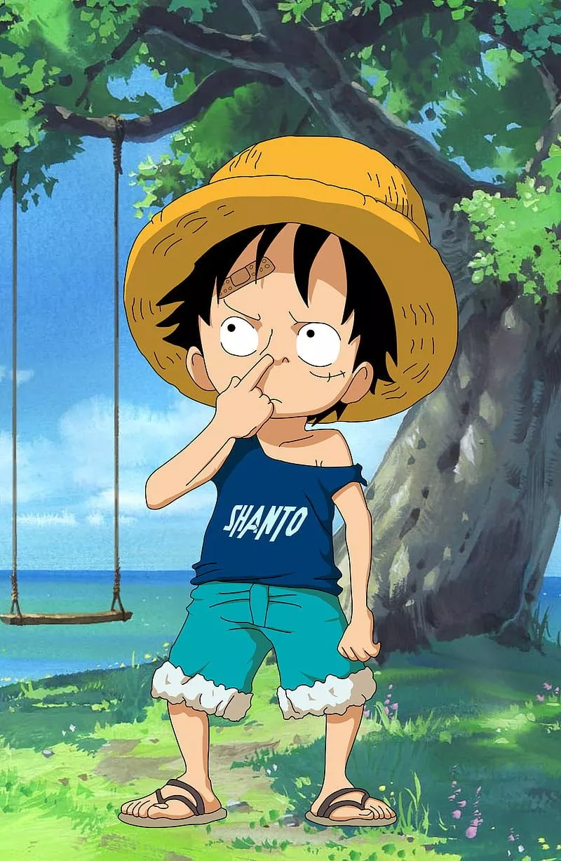 KID LUFFY BY SHANTO, animation, anime