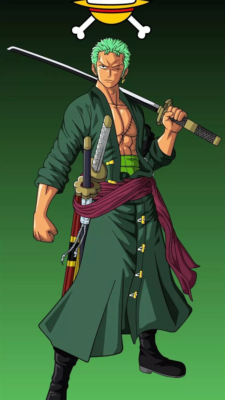 One Piece Zoro on Dog iPhone Wallpaper