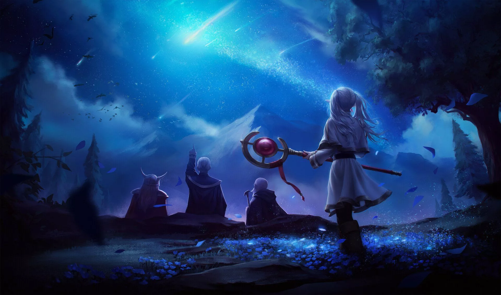 Fascinating Night: Beyond Journey's End HD Wallpaper