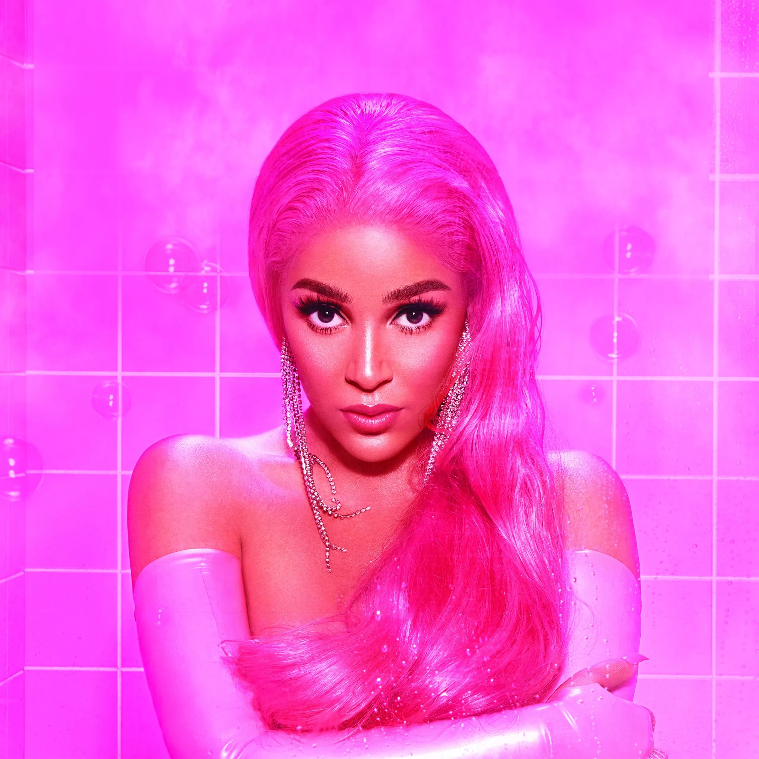 Doja Cat Wallpaper 4K, Pink, American