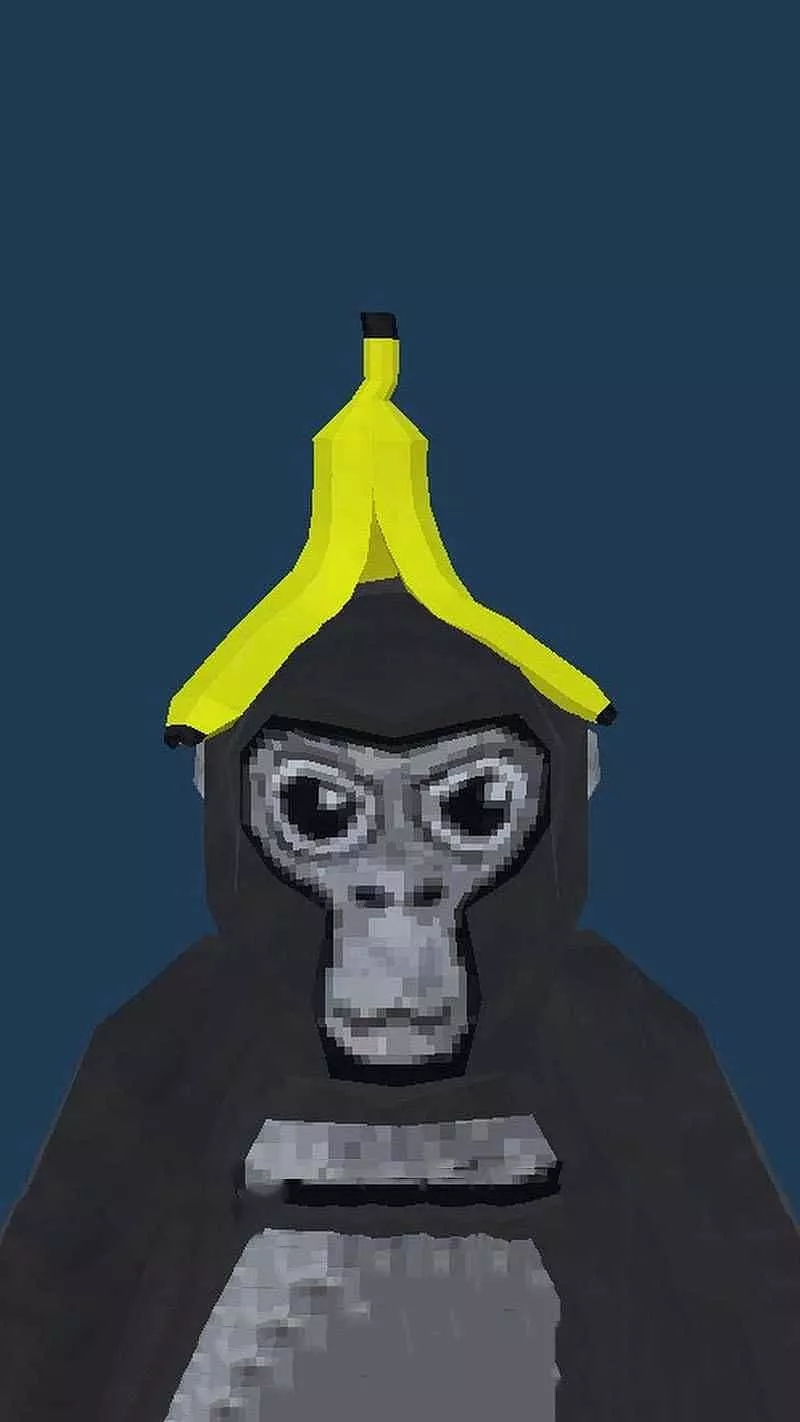 Gorilla Tag With Banana Peel Portrait