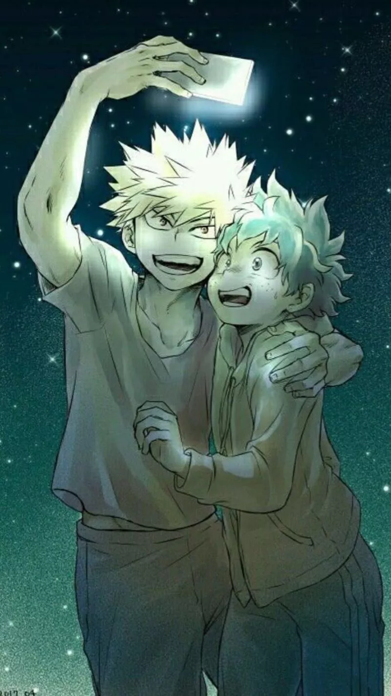 With me, bakudeku, bakugo, bakugou, bnha, deku, gay, izuku, katsuki, mha, myheroacademia, HD phone wallpaper