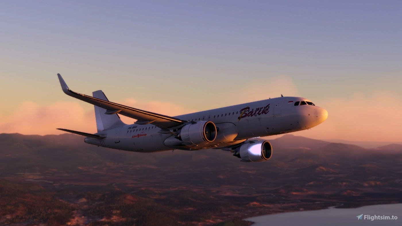 A32NX FlyByWire A320 Batik Air White