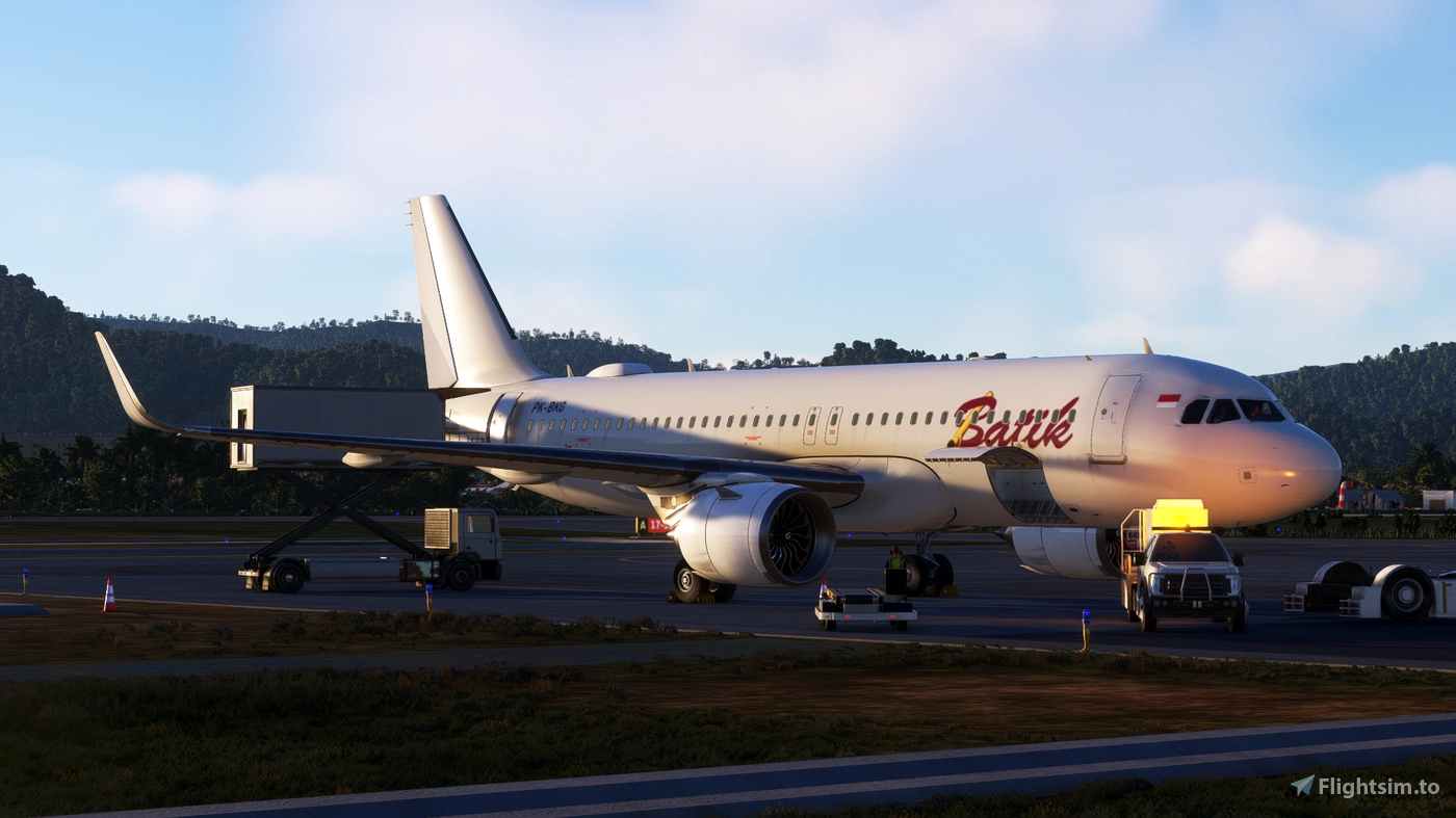 A32NX FlyByWire A320 Batik Air White