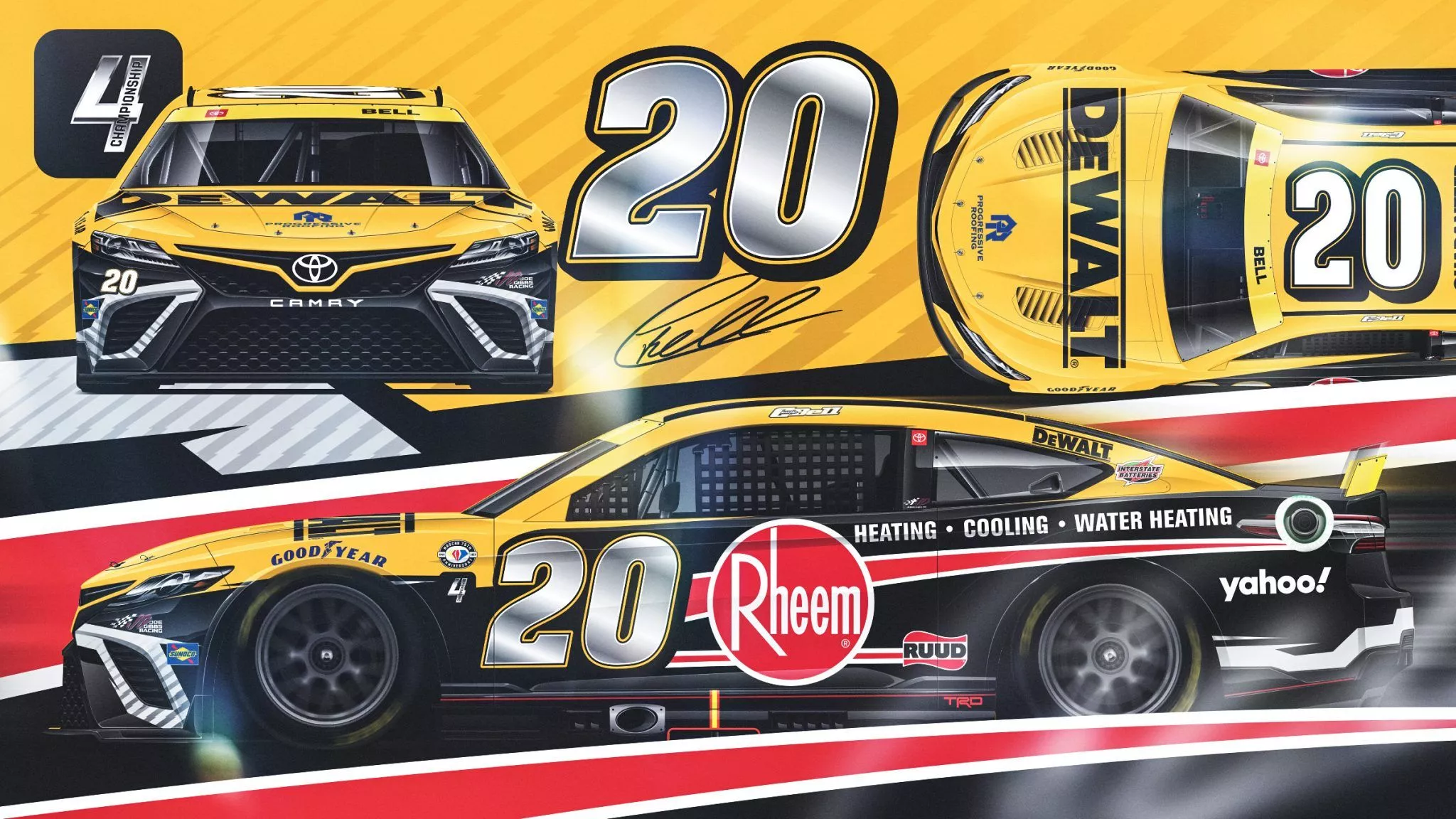 2023 Joe Gibbs Racing paint schemes