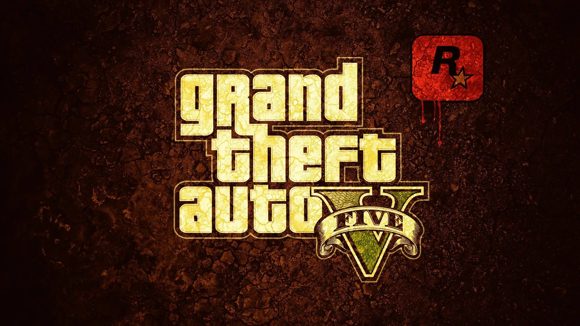 Grand Theft Auto V Logo HD Wallpaper