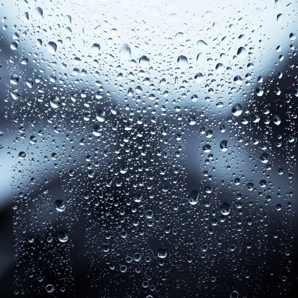 Water droplets on glass iPad Wallpaper
