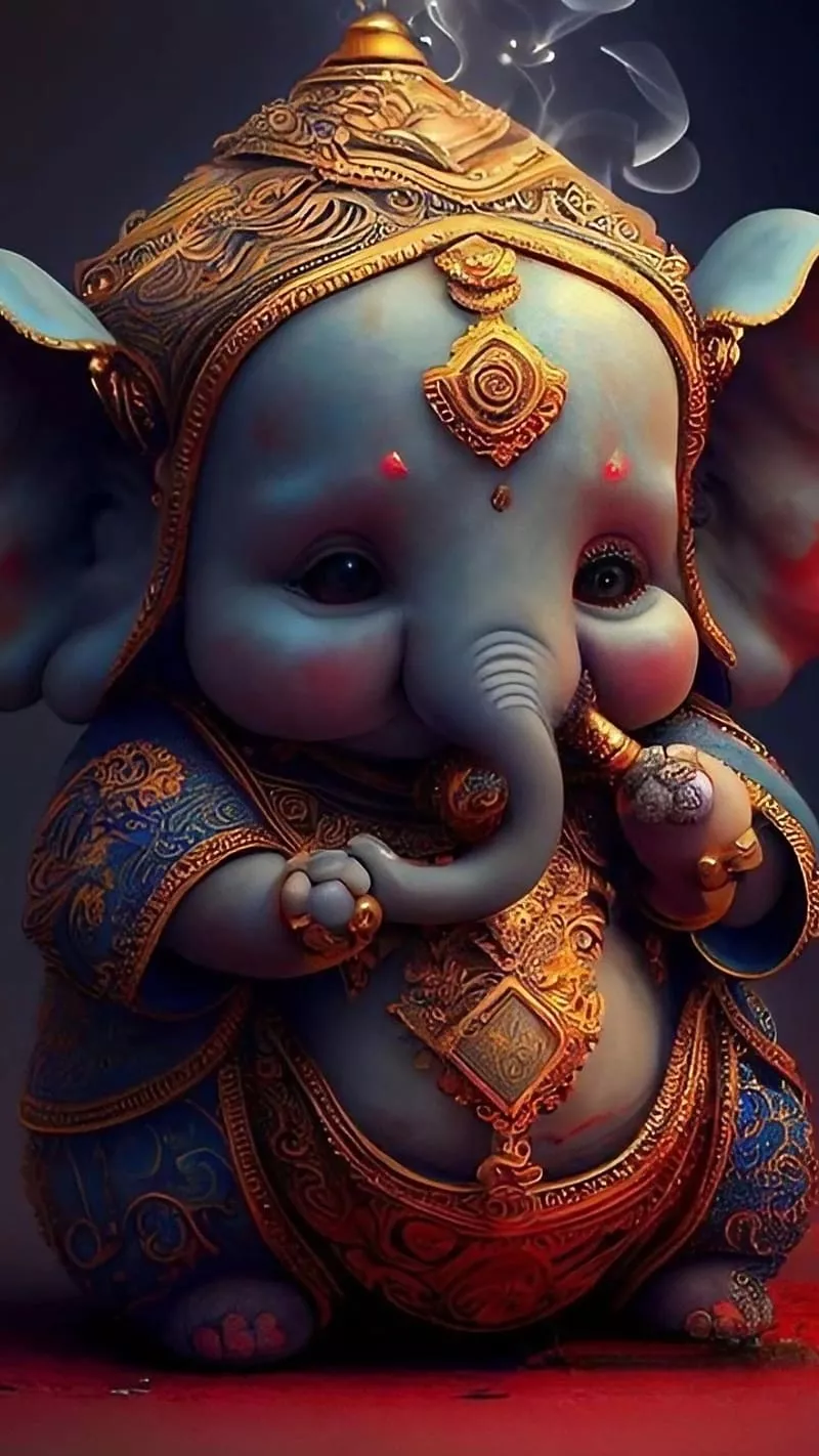 HD ganpati cartoon wallpaper