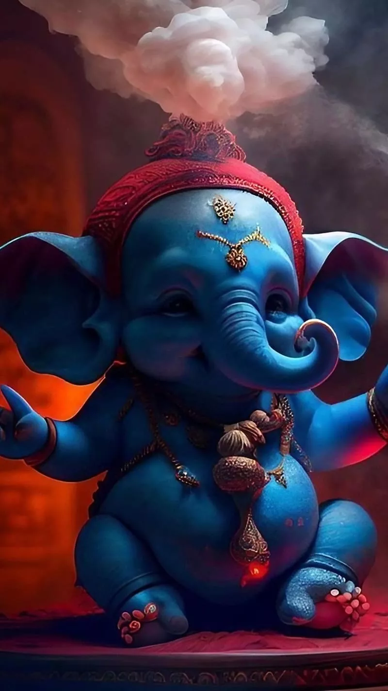 HD lord ganesha animation wallpaper