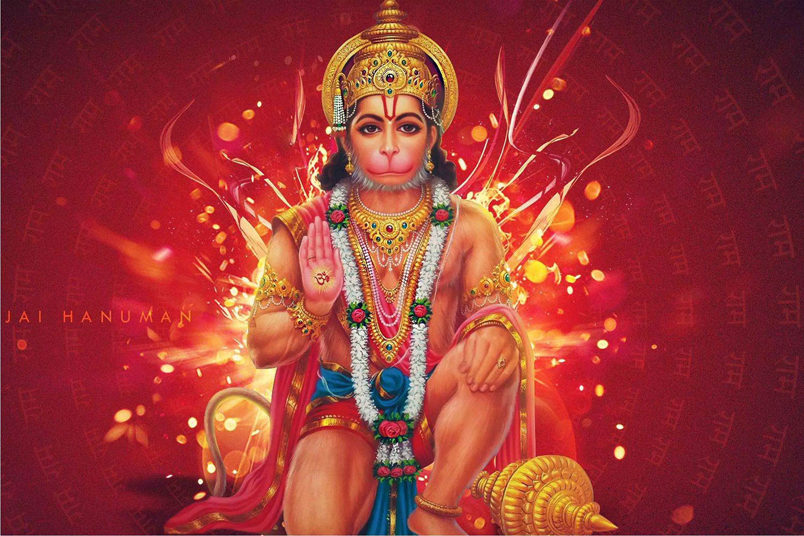 God Lord Hanuman Wall Poster