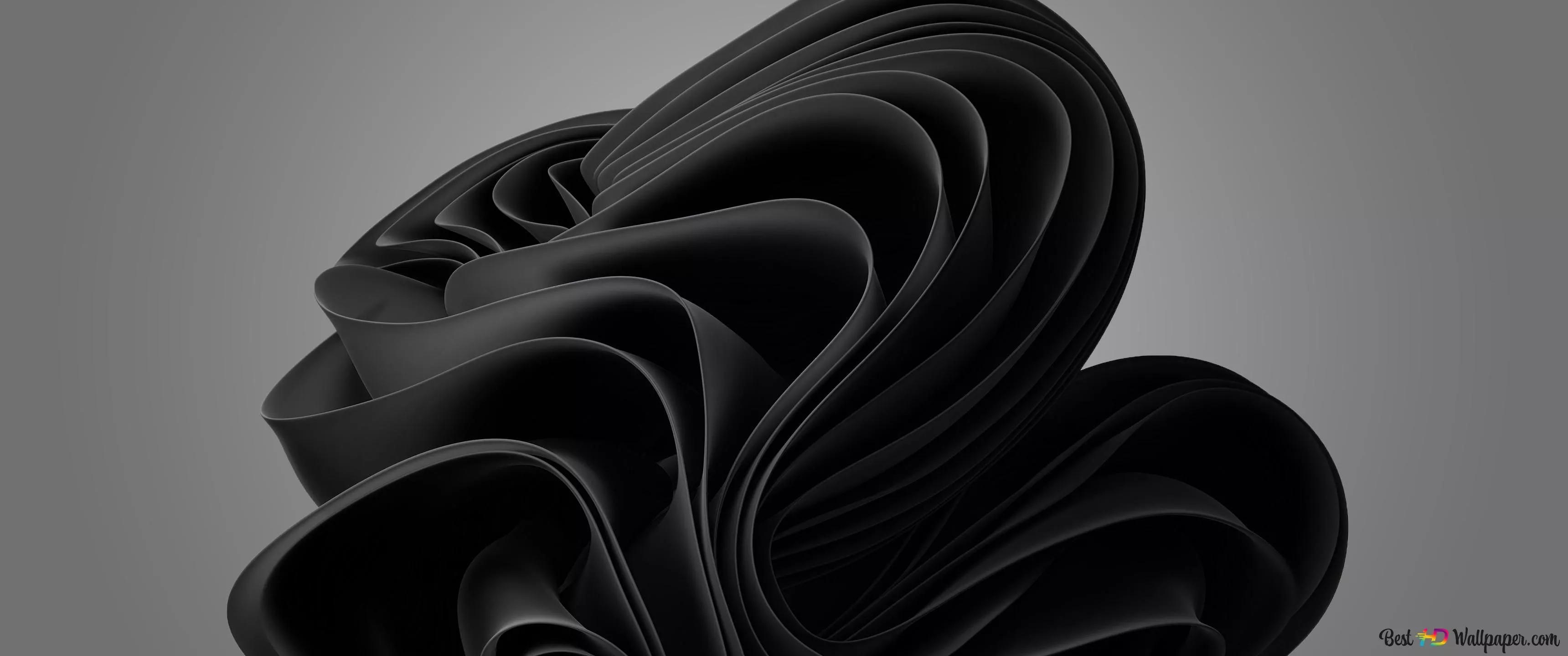 Windows 11 black 4K wallpaper download