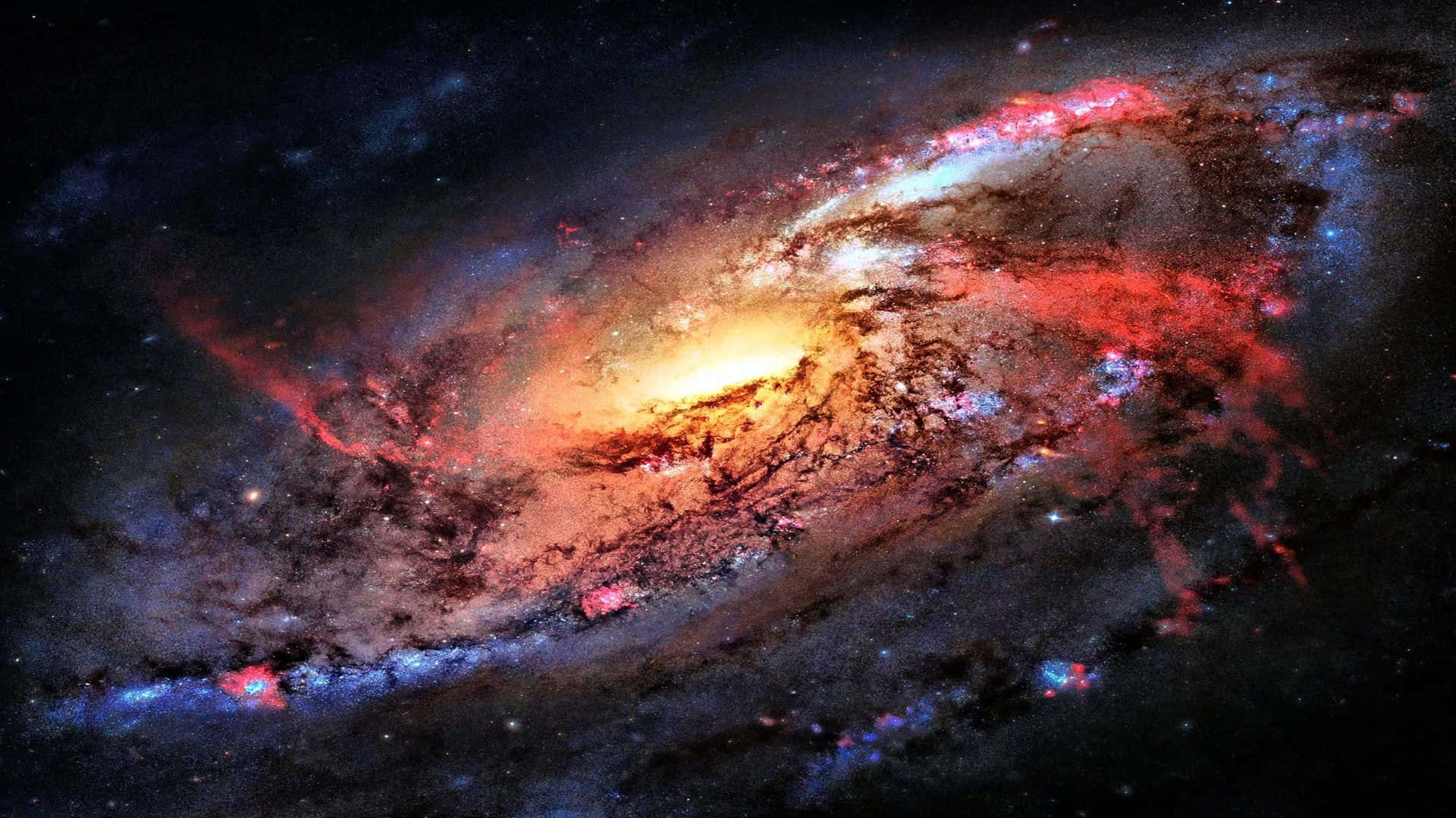 Download A Spiral Galaxy In Space With