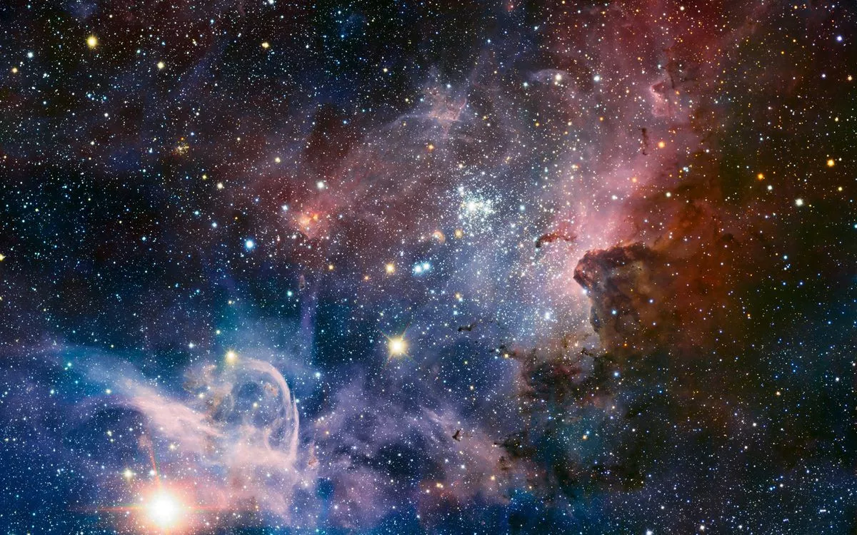 Carina Nebula Infrared Panorama Space