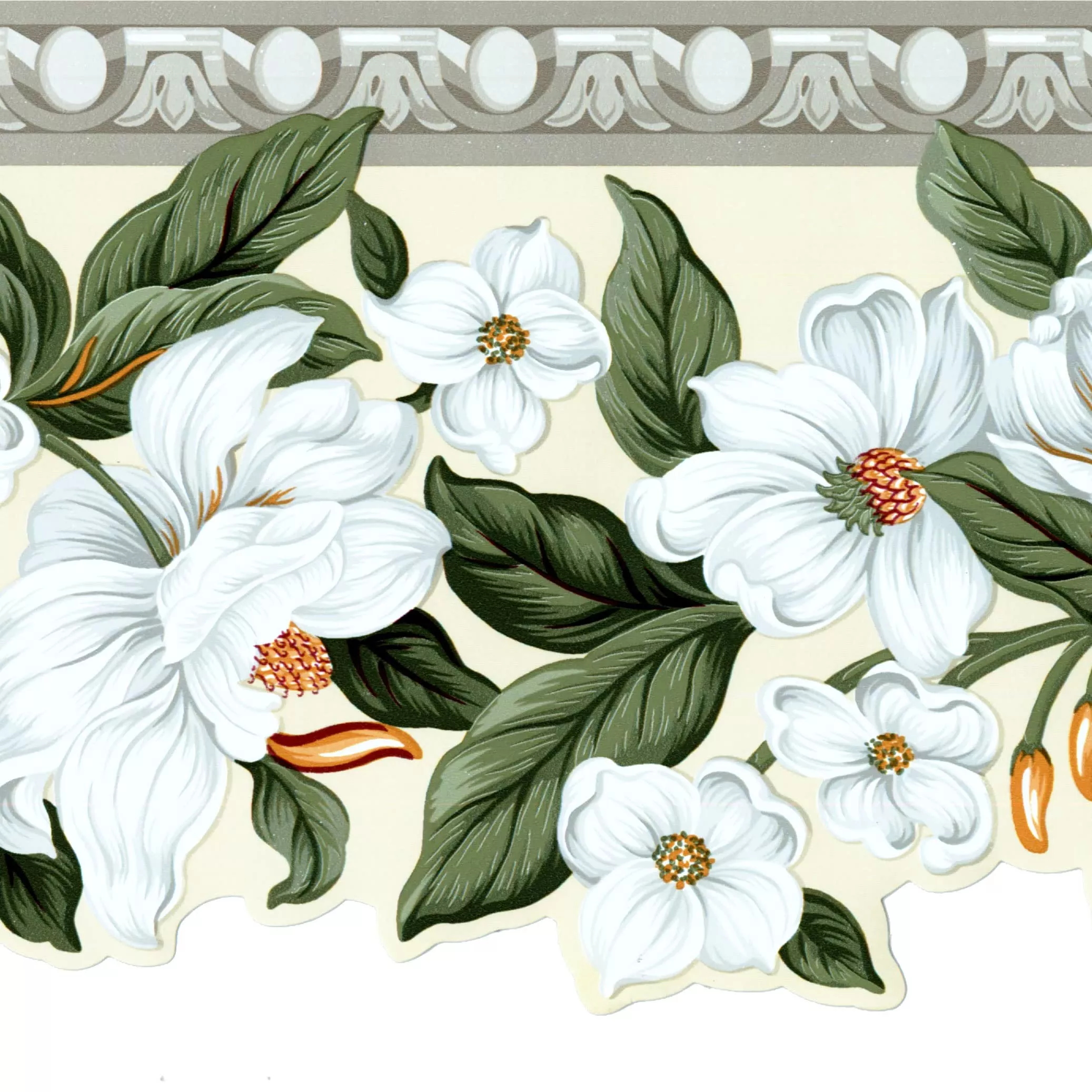 Wallpaper Border Floral Pattern Flowers