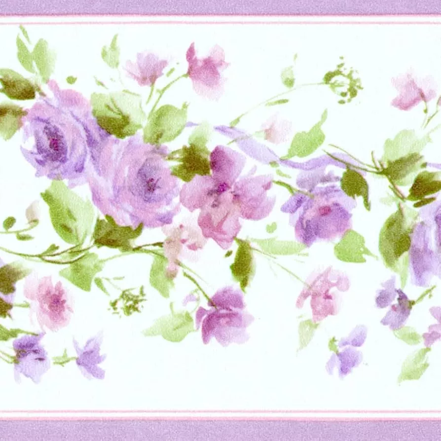 Wallpaper Border Floral Pattern Flowers
