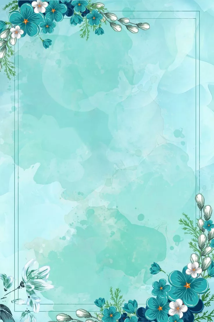 Free Background Cartoon Fresh Flower