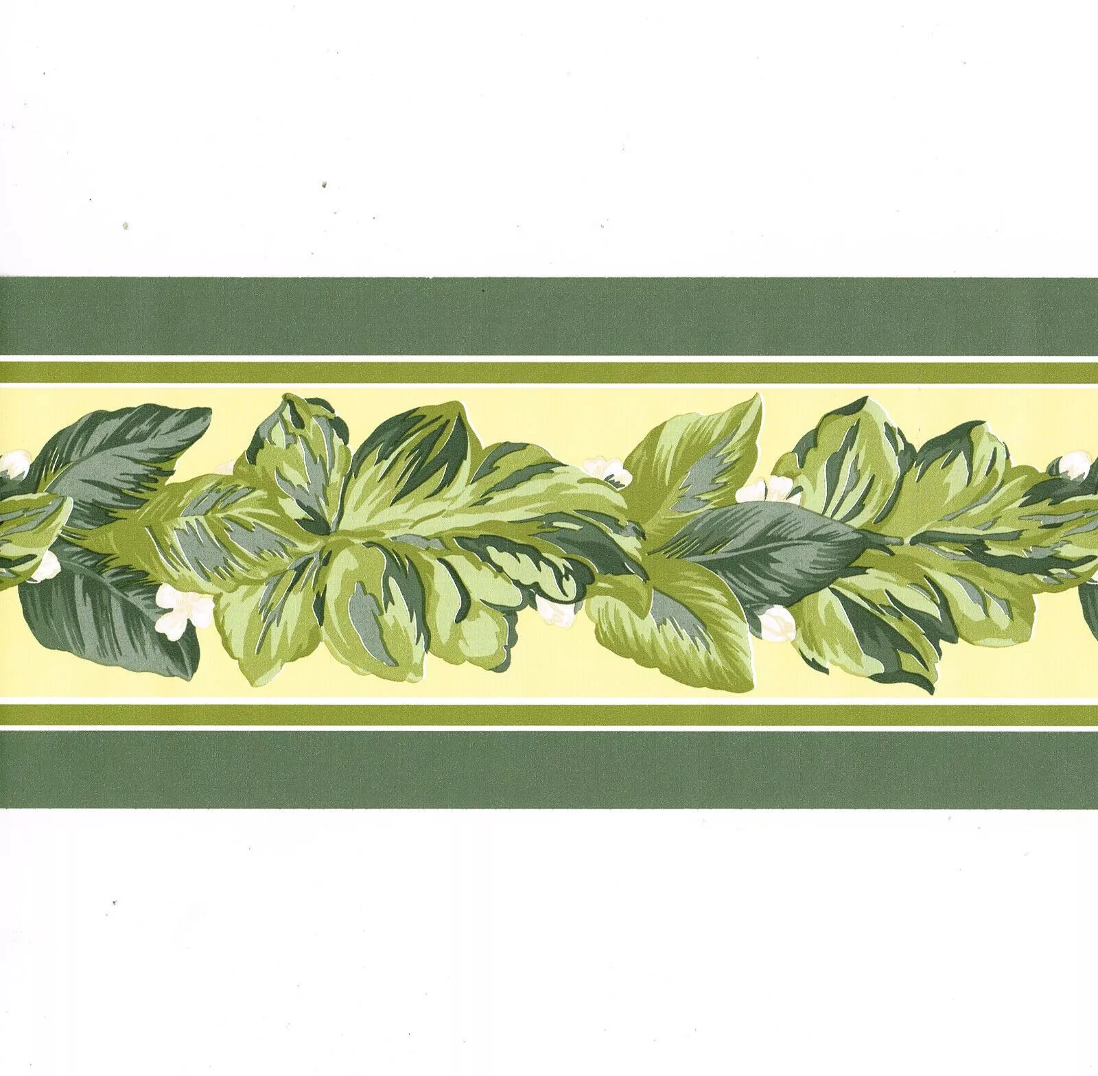 Floral Stripe Wallpaper Border