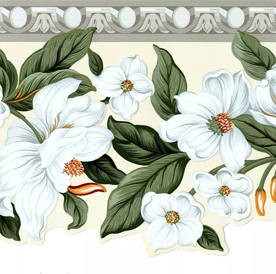 Wallpaper Border Floral Pattern Flowers