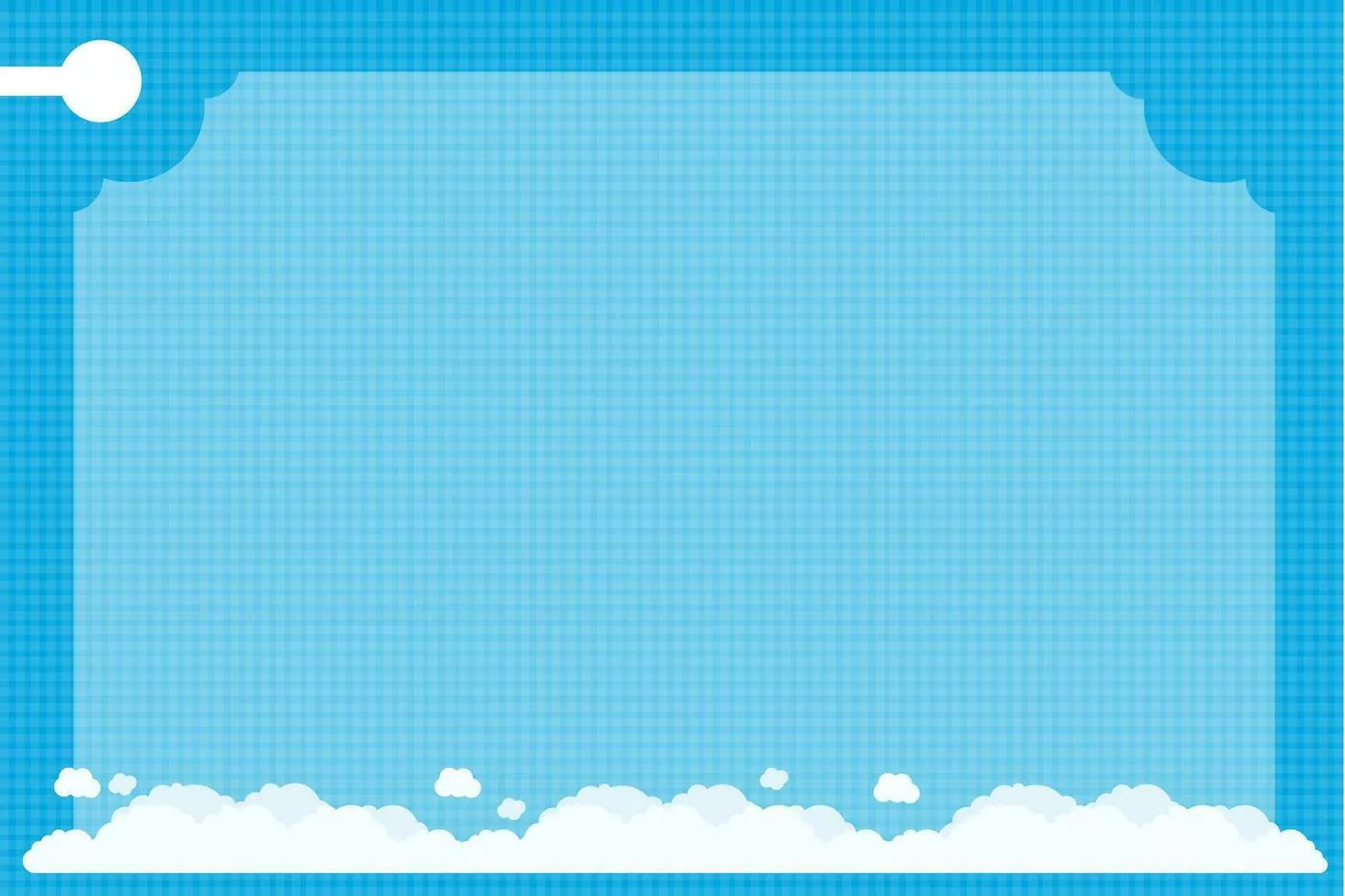 Decoration border frame with white