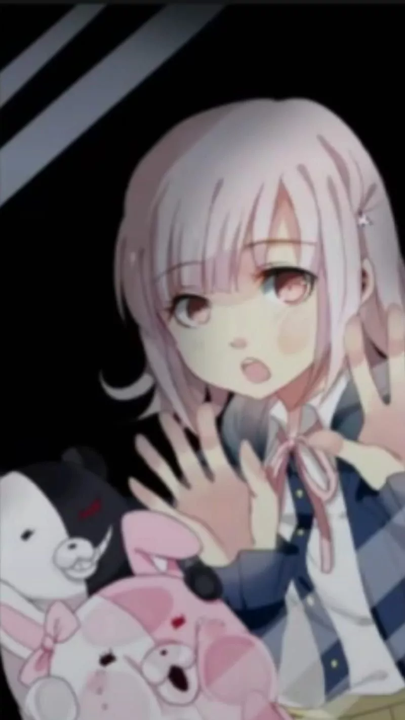 Chiaki broken glass, danganronpa, HD