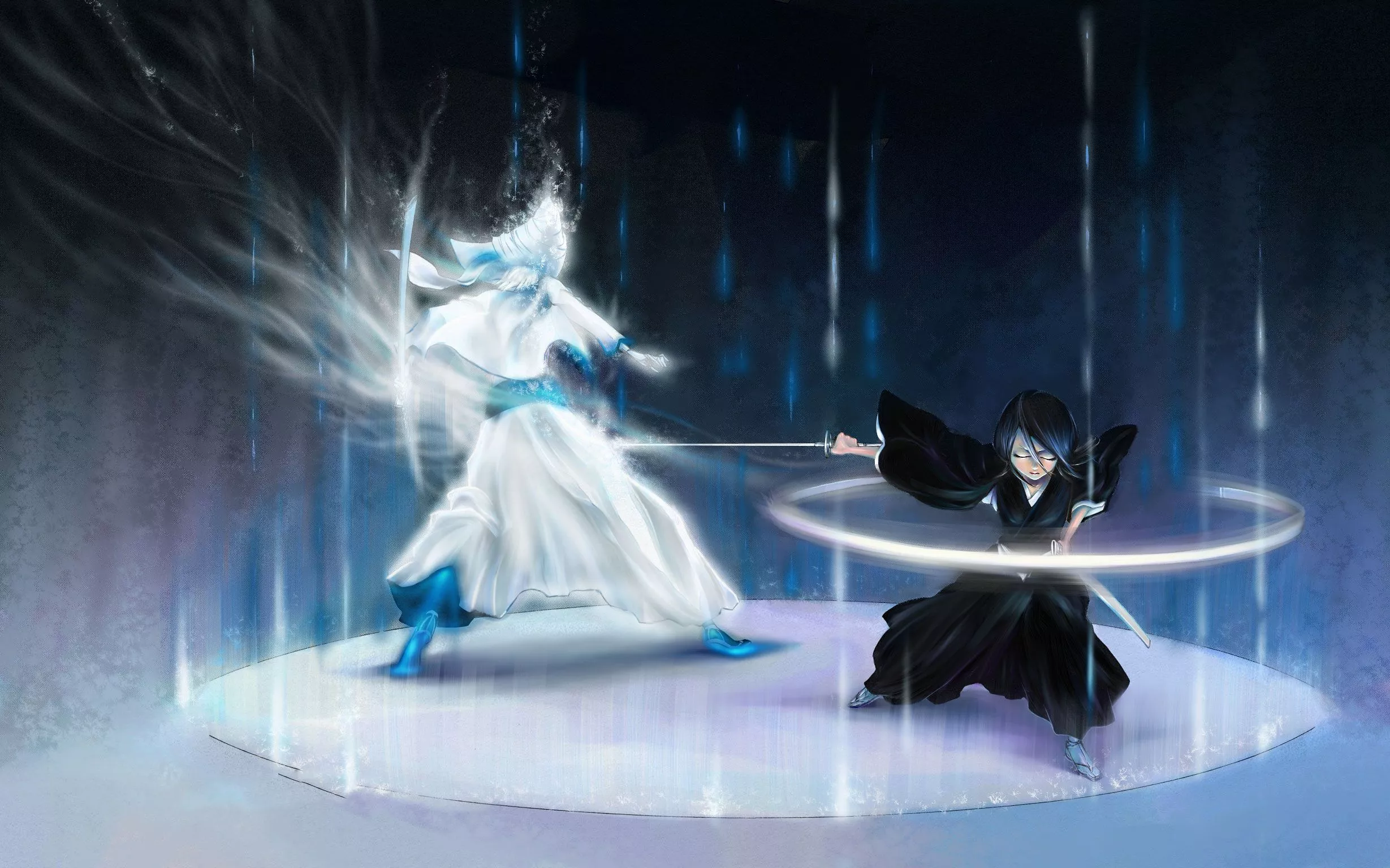 Wallpaper katana, Anime, battle, Bleach