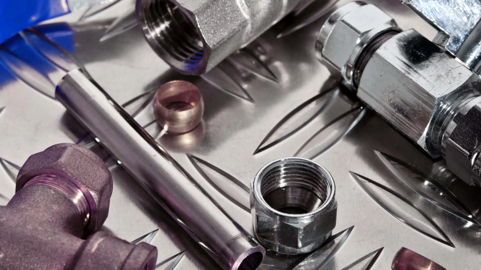 Download Macro Metal Pipe And Plumbing
