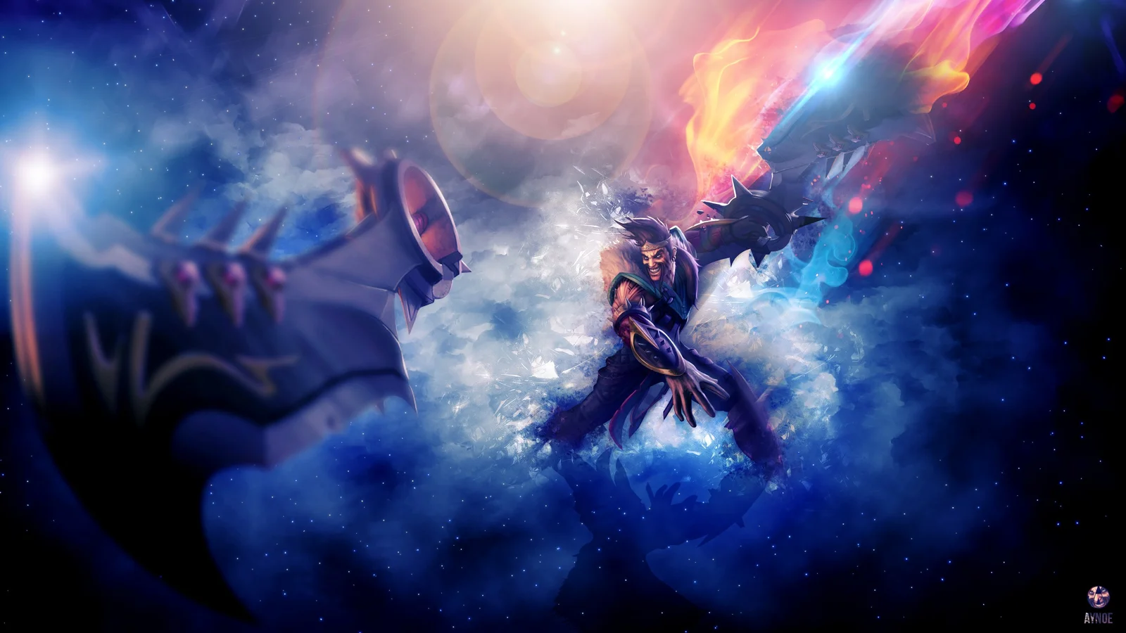 Draven. Wallpaper & Fan Arts. League