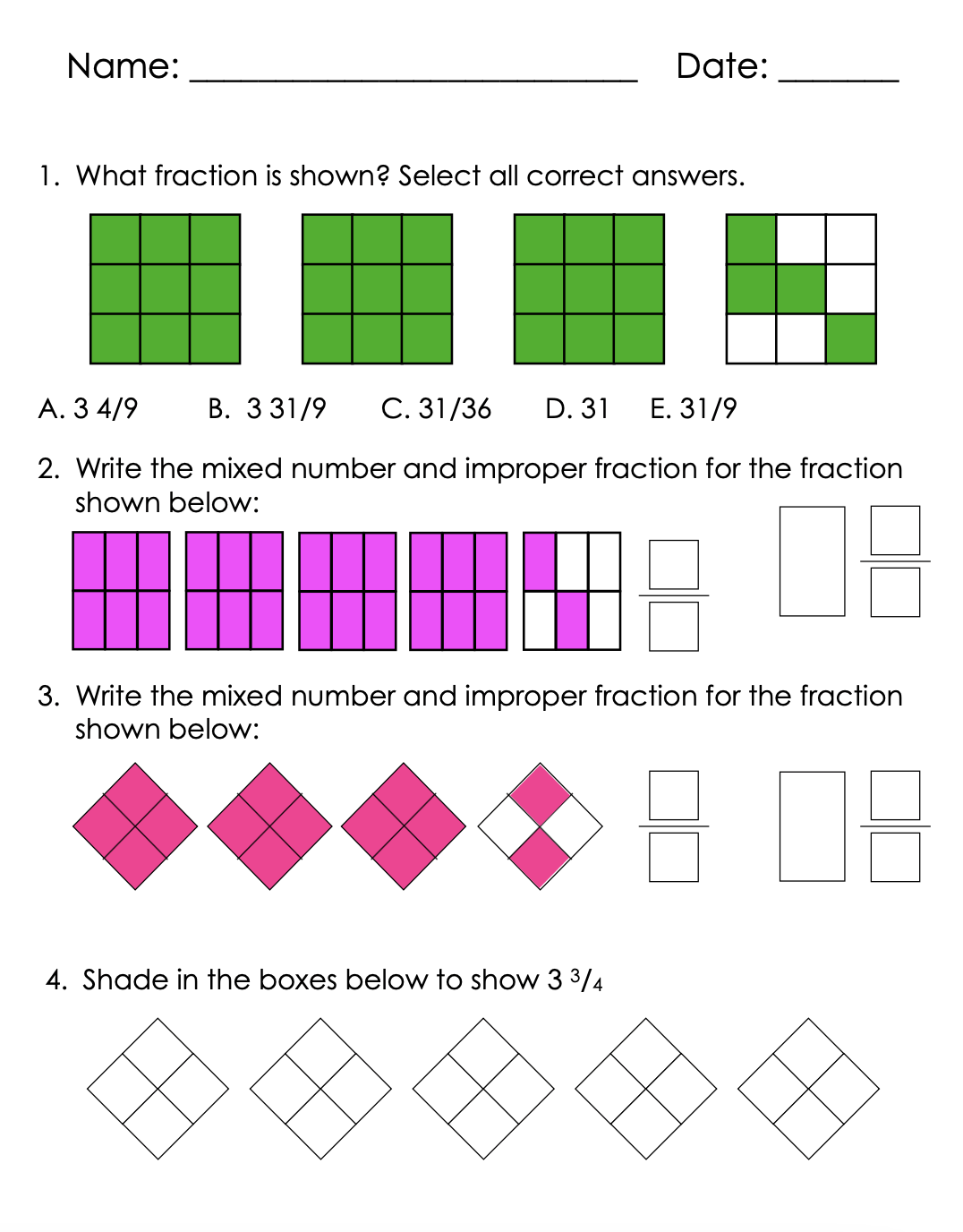Selected Fractions with