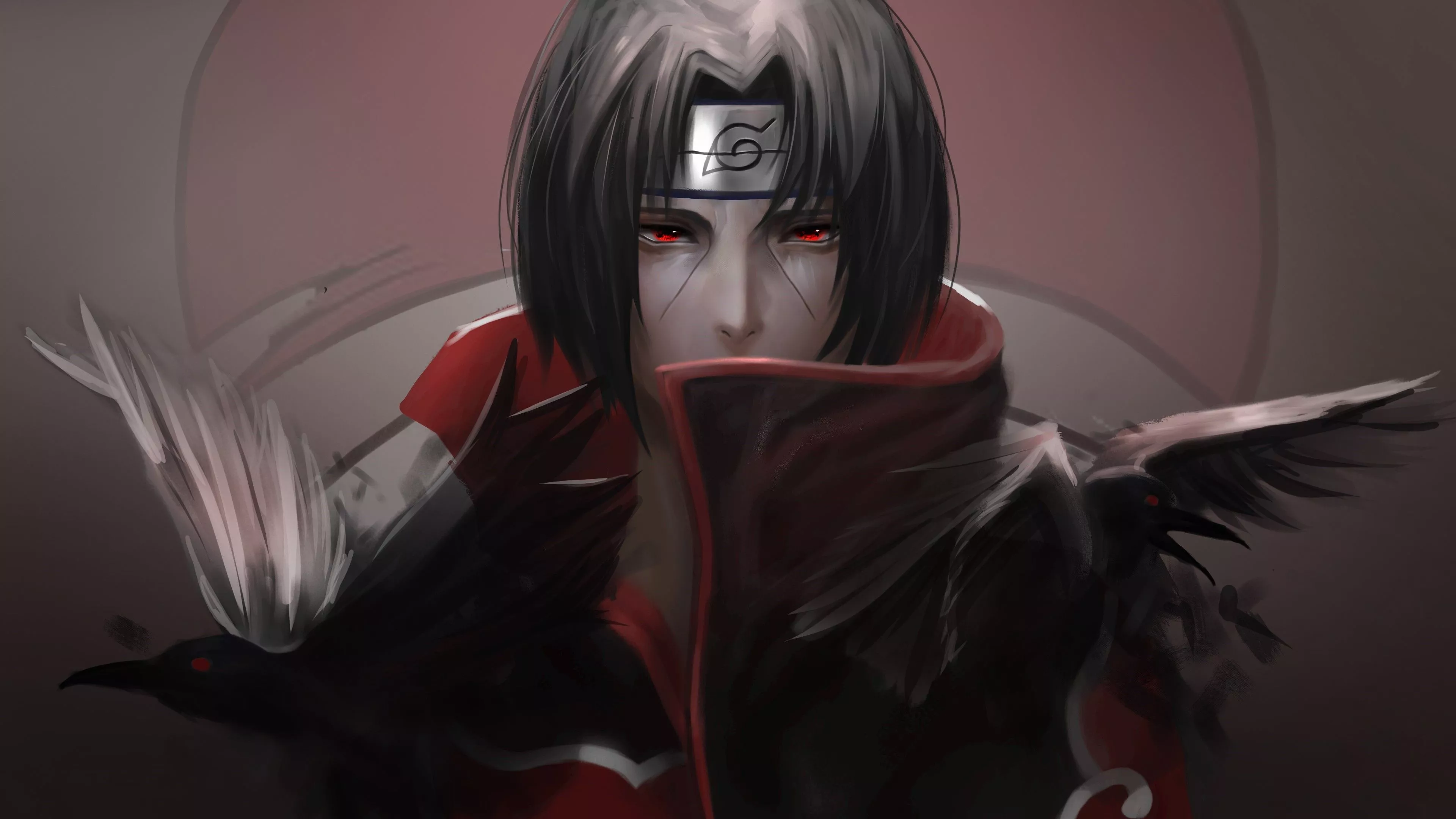 Red Eyes Itachi Uchiha Naruto 4K HD