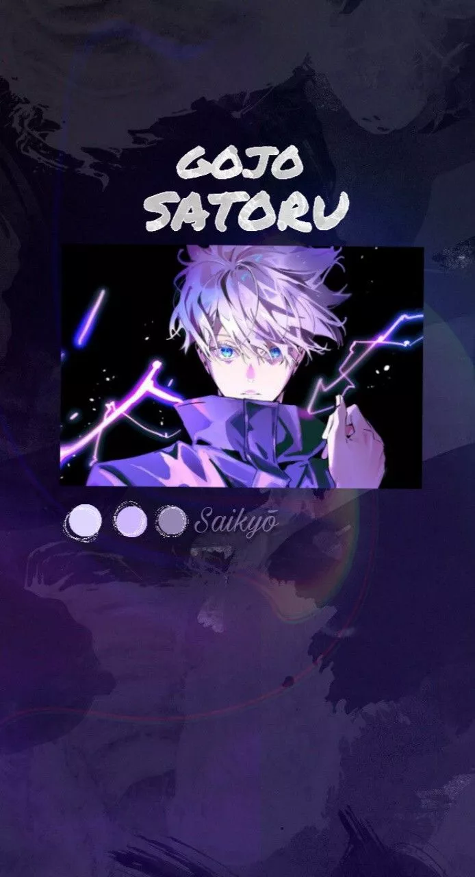 Gojo Satoru purple wallpaper