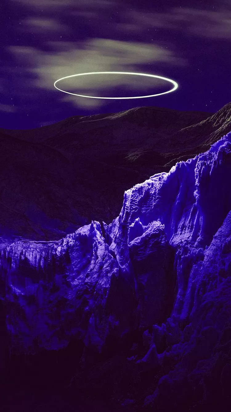 Dead Mountain Cold Art Blue Purple