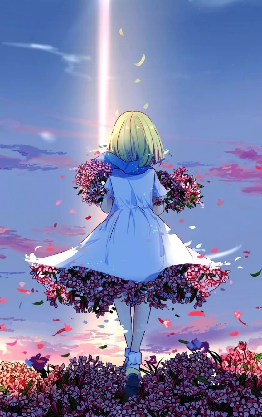 Download wallpaper 840x1336 anime girl