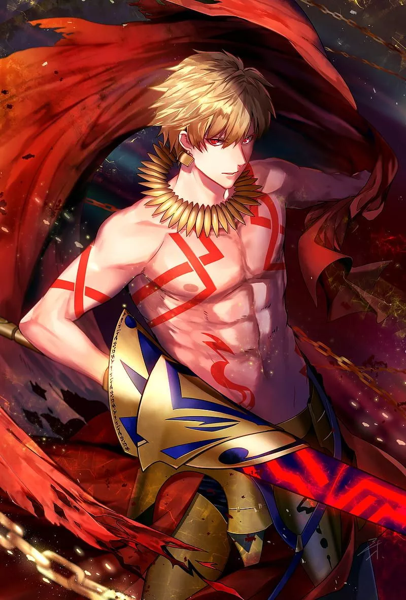Gilgamesh, fate grand order, anime boy