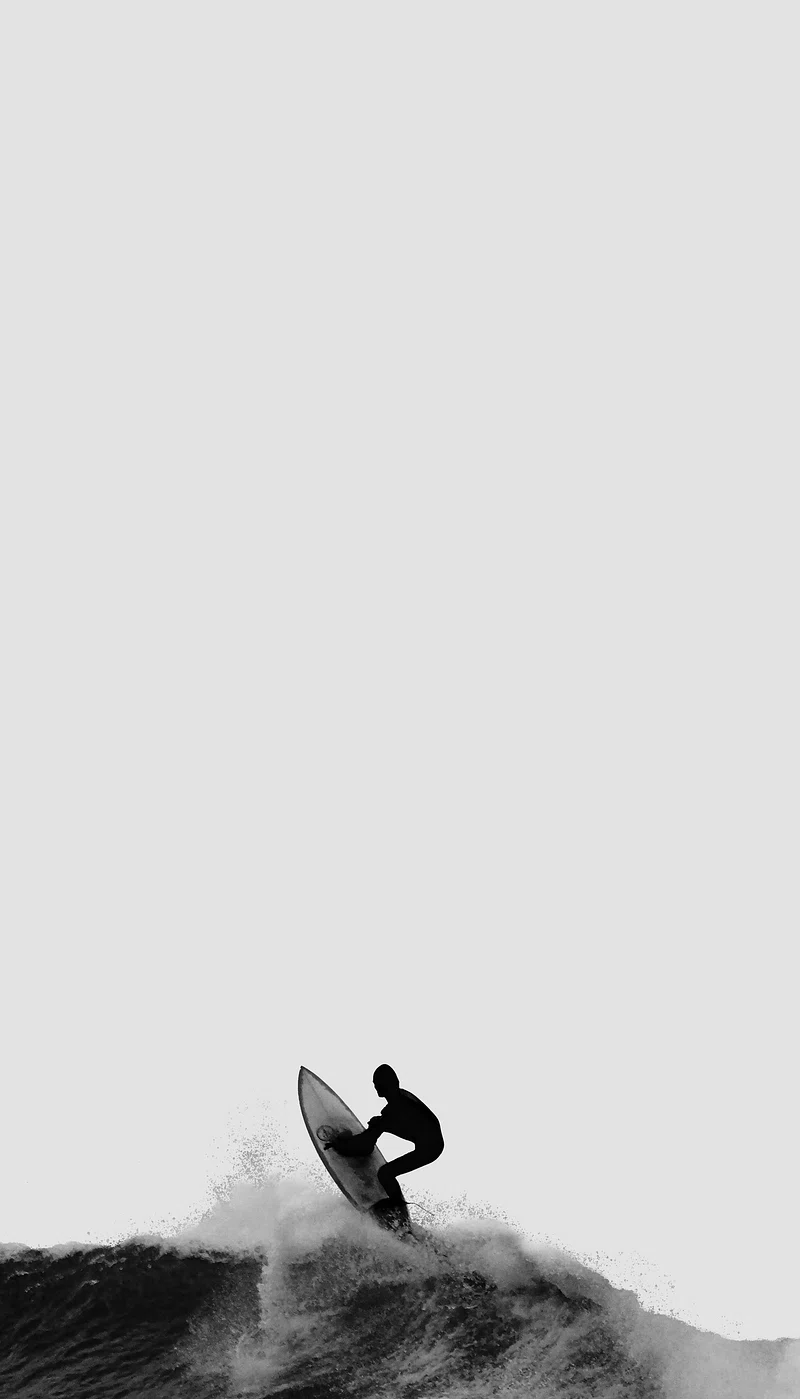 Black And White Surfing Image. Free