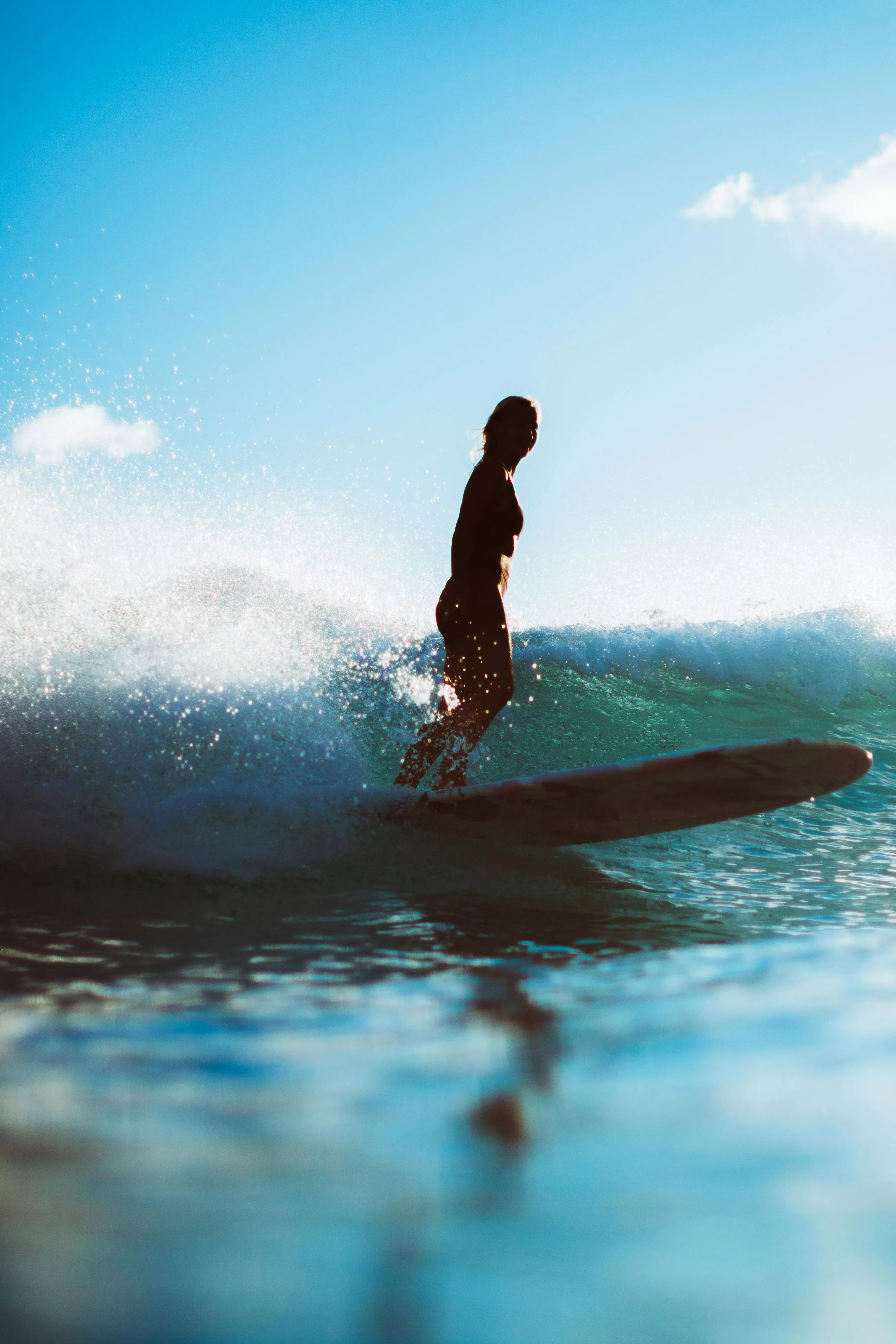 Serene Surfing in Honolulu's Blue
