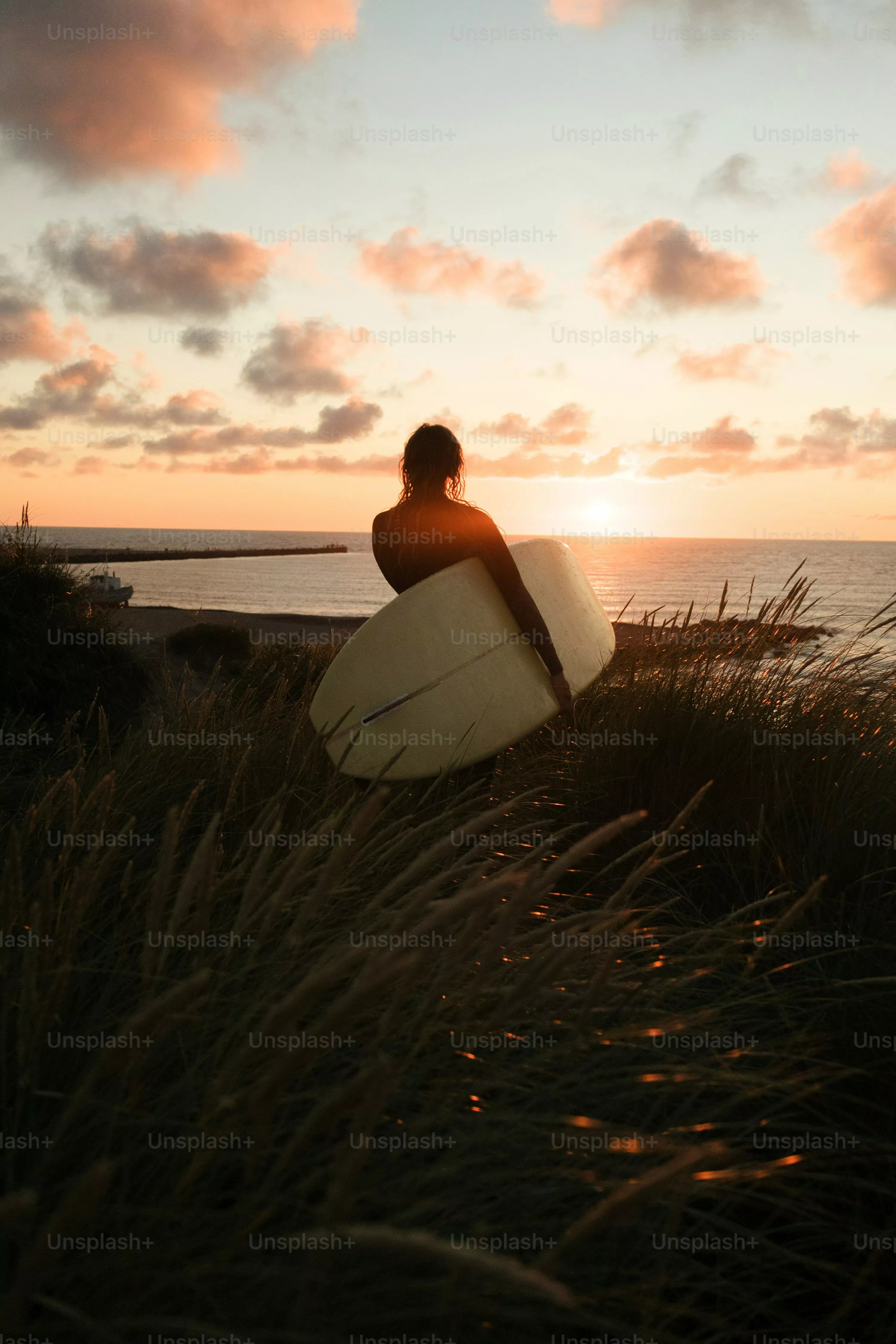 Surfing Sunset Picture. Download Free