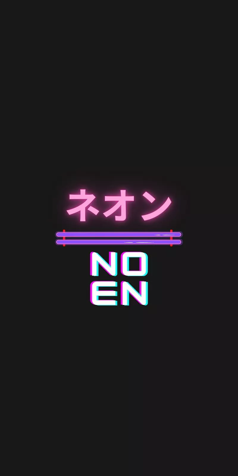 Japan, anime, battery saver, black, dark, japan, neon, HD phone wallpaper