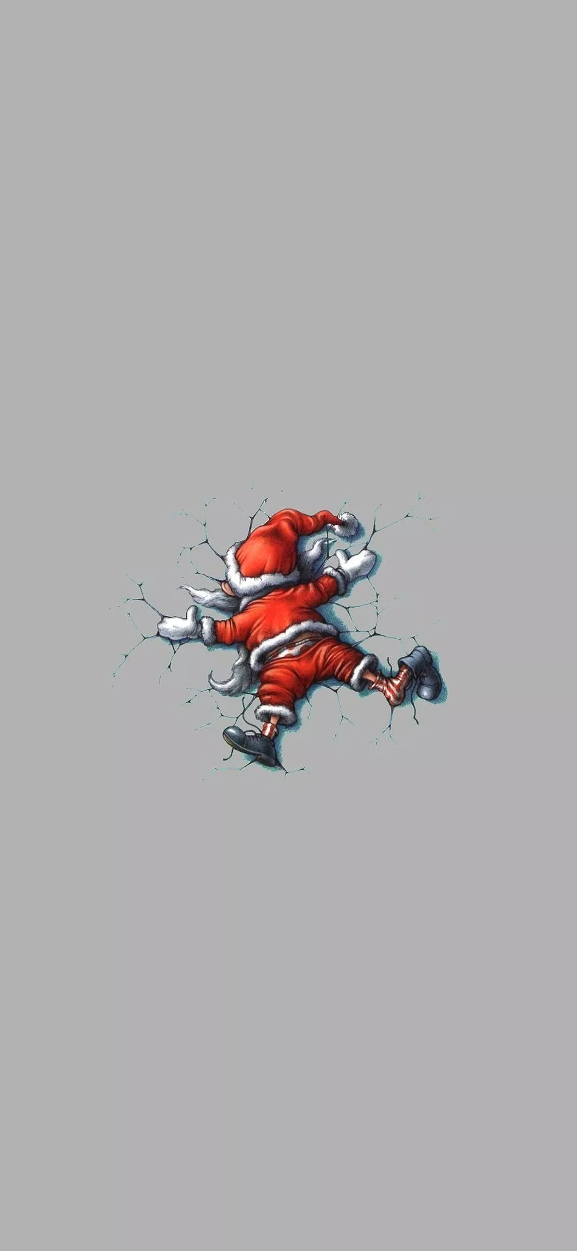 Funny Christmas Santa Illust Art