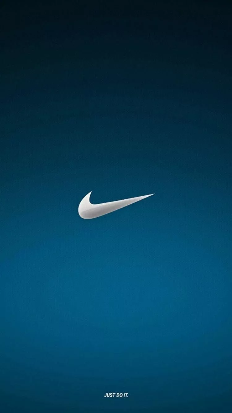 Metallic Nike iPhone Logo Wallpaper