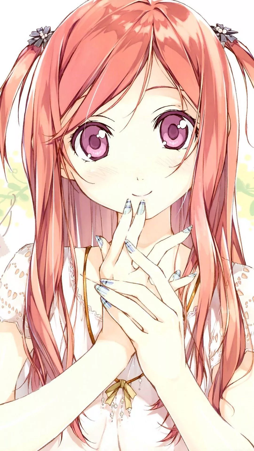 Anime Girl For Pink Girl iPhone
