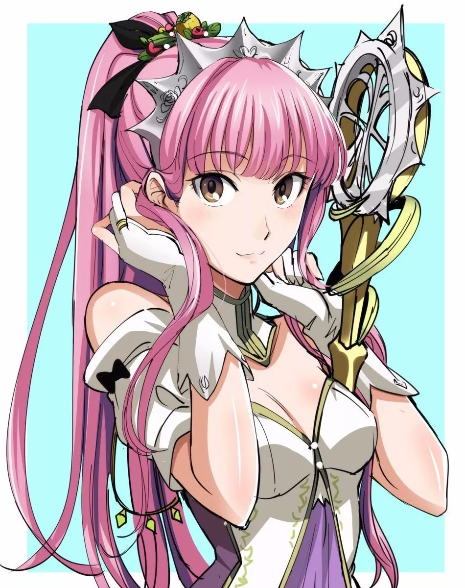 pink hair, anime girl, fate series