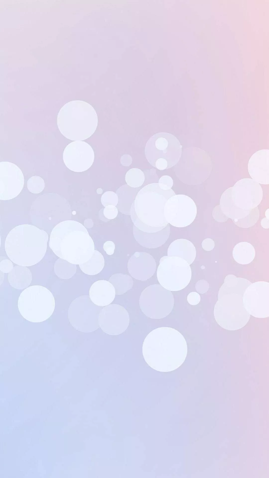 White Circles Simple iPhone Wallpaper