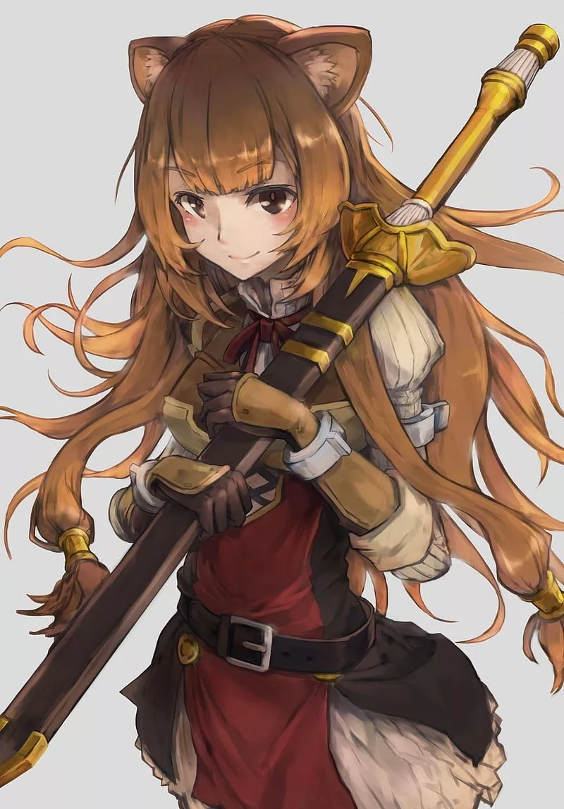 Raphtalia, anime, isekai, racoon