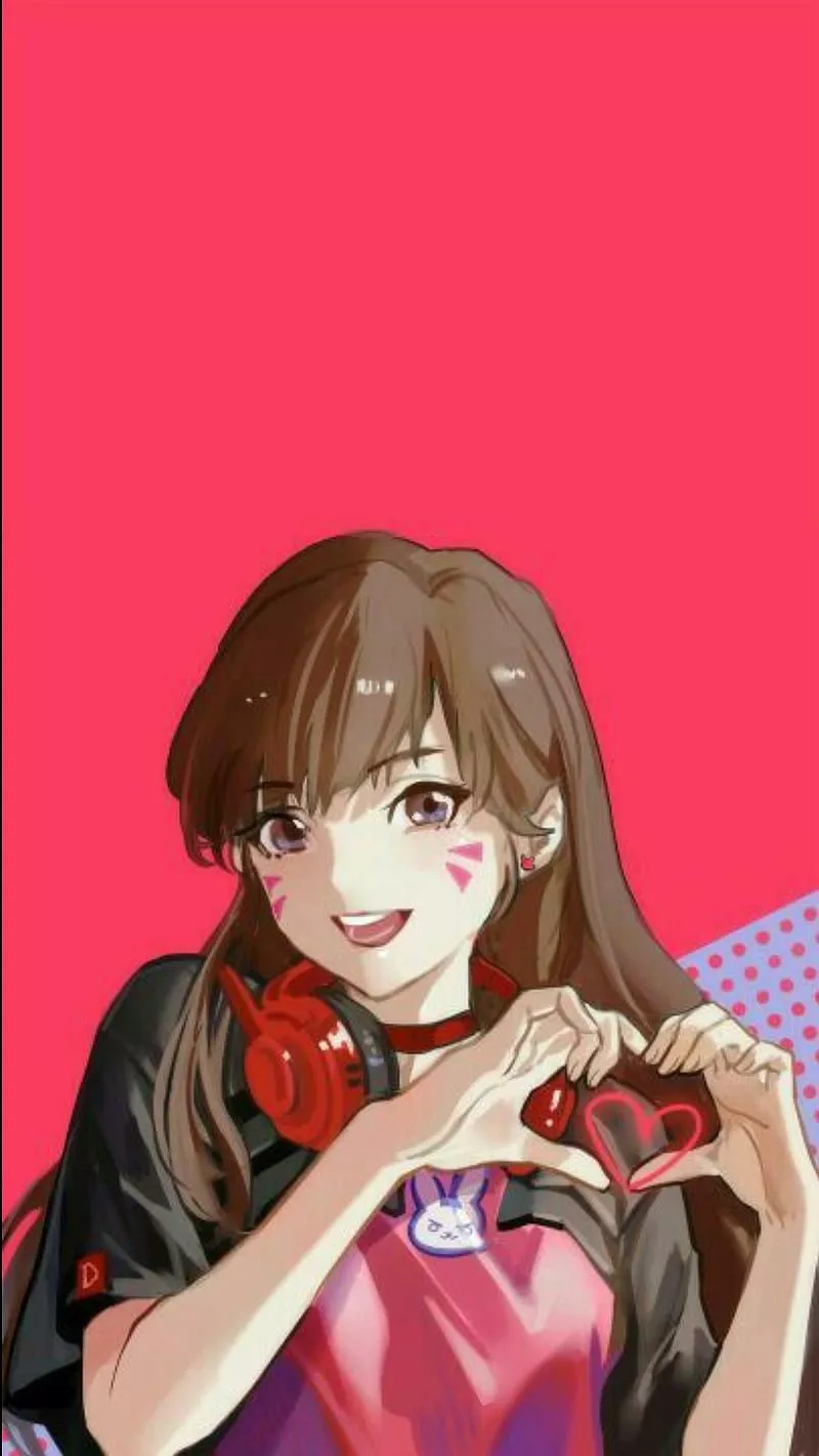 HD cute dva overwatch wallpaper