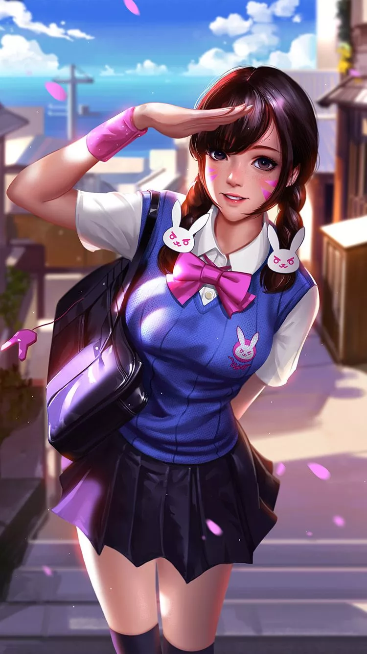 Hero Overwatch Diva Anime Art